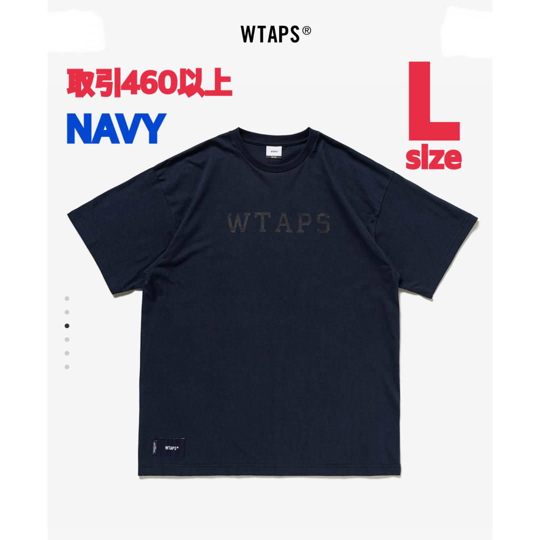 W)taps - WTAPS 2023SS COLLEGE SS TEE NAVY Lサイズの通販 by でぶ
