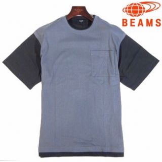 ビームス(BEAMS)の【BEAMS/ビームス】フェイクレイヤード 半袖Tシャツ ・ブルーグレー系・M(Tシャツ/カットソー(半袖/袖なし))