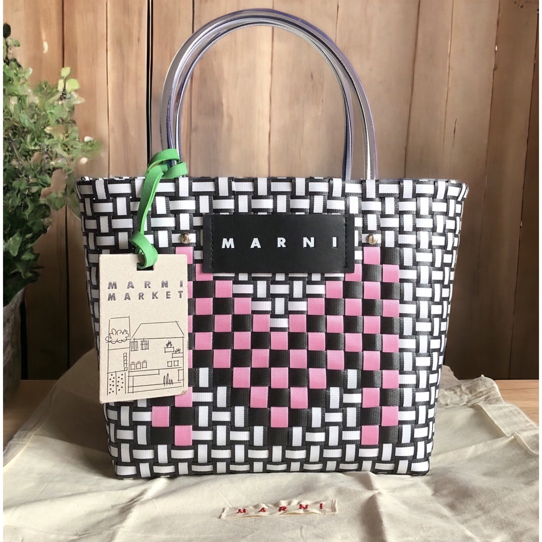 Marni - 新品未使用【マルニ】カゴバッグ Mロゴ マルニマーケット
