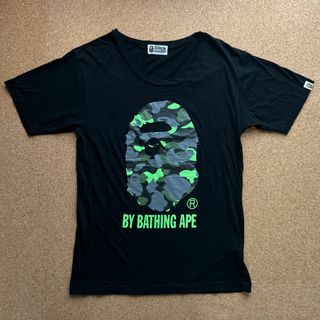 アベイシングエイプ(A BATHING APE)のBAPE レディース Tシャツ 蓄光 黒 迷彩 軟らかい 薄手 かわいい 夏(Tシャツ(半袖/袖なし))