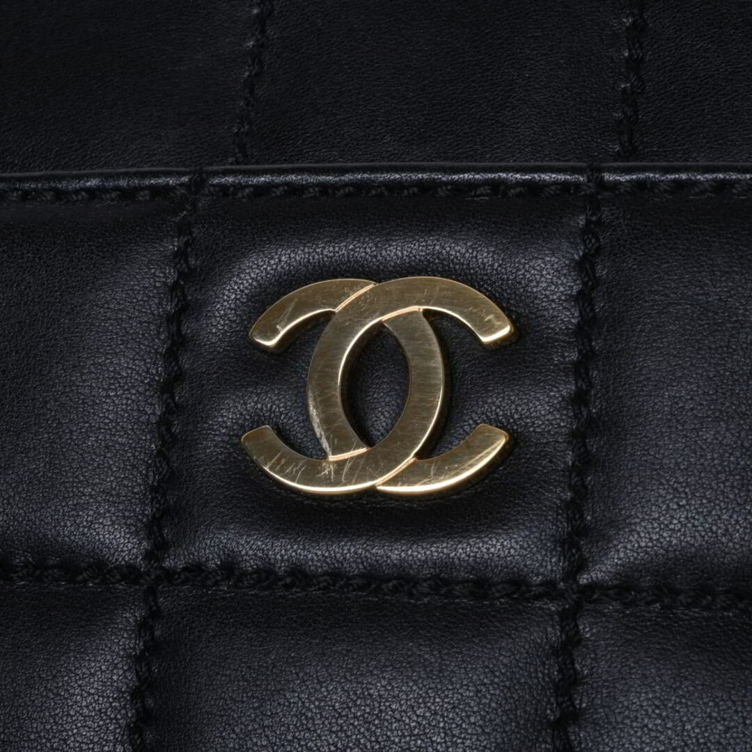 CHANEL チョコバー ラムスキン チェーン ショルダー バッグ