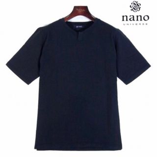 ナノユニバース(nano・universe)の【nano・universe/ナノ・ユニバース】半袖カットソーTシャツMネイビー(Tシャツ/カットソー(半袖/袖なし))