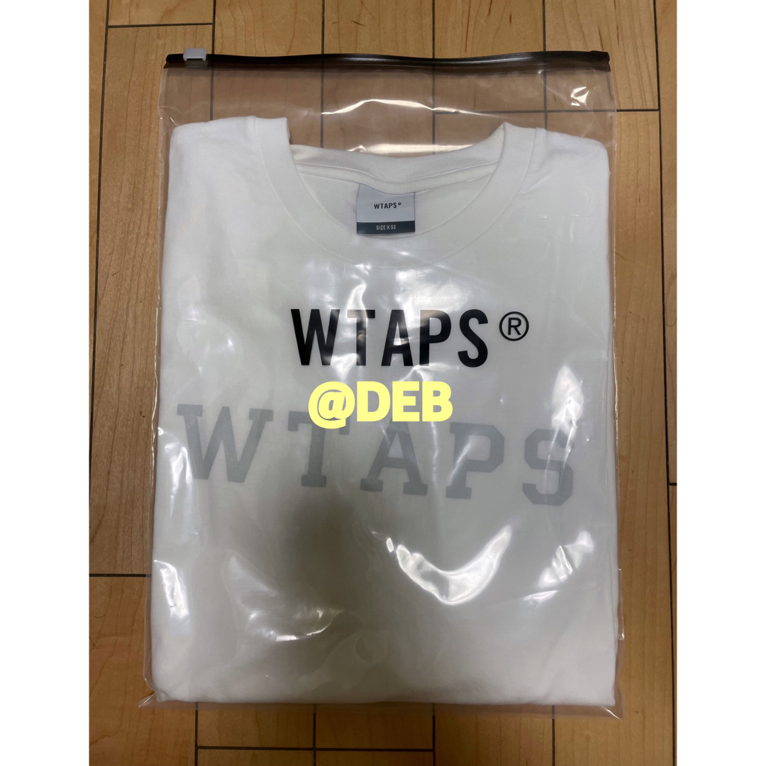 WTAPS 2023SS COLLEGE SS TEE WHITE Lサイズ-