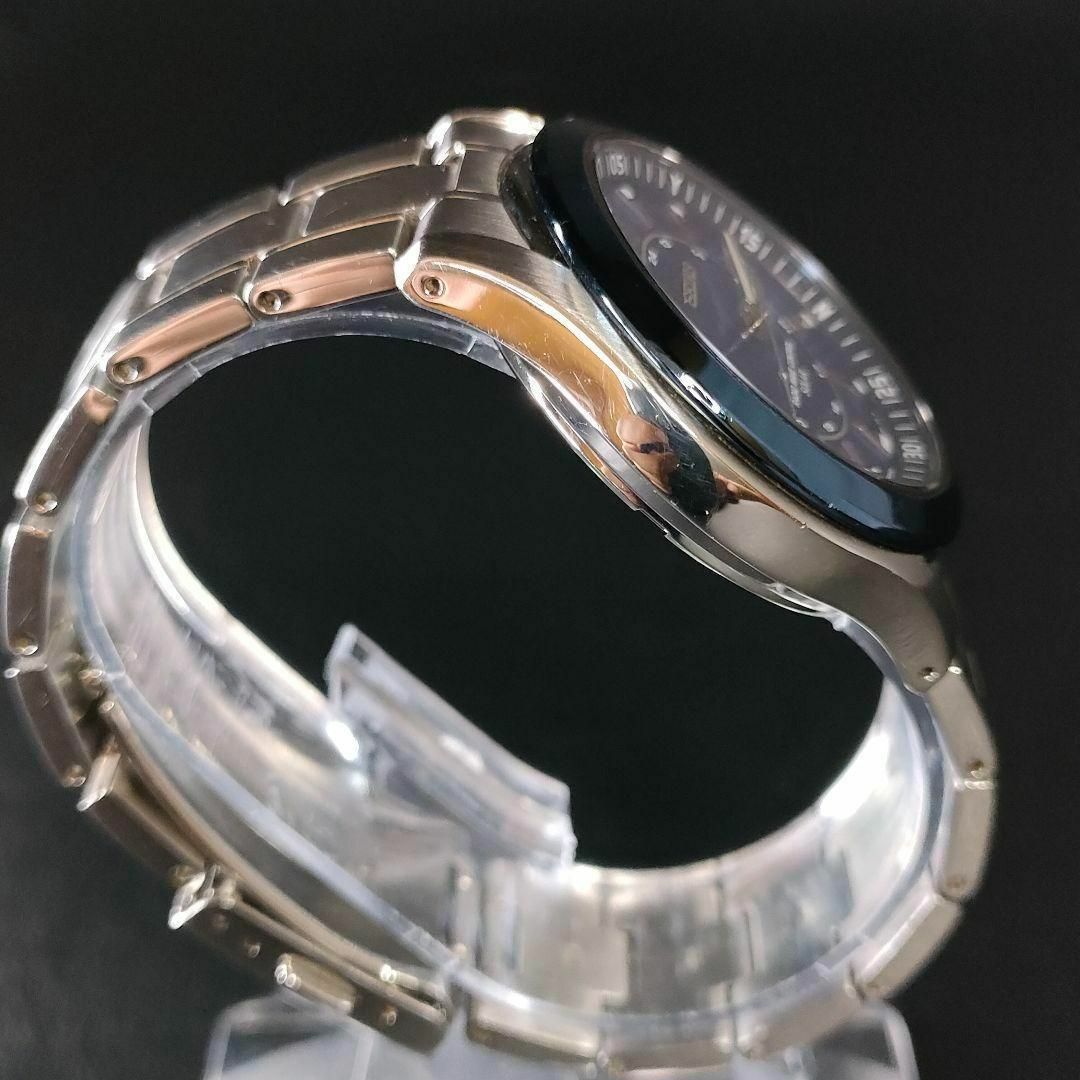 美品【稼働品】SEIKO　セイコーセレクション　7B22　ブルー　電波ソーラー