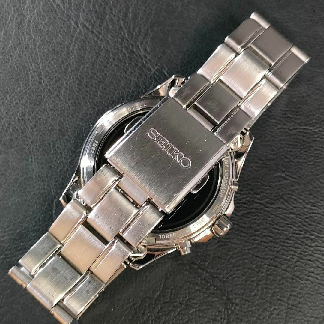 美品【稼働品】SEIKO　セイコーセレクション　7B22　ブルー　電波ソーラー