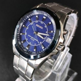 SEIKO - 美品【稼働品】SEIKO セイコーセレクション 7B22 ブルー 電波