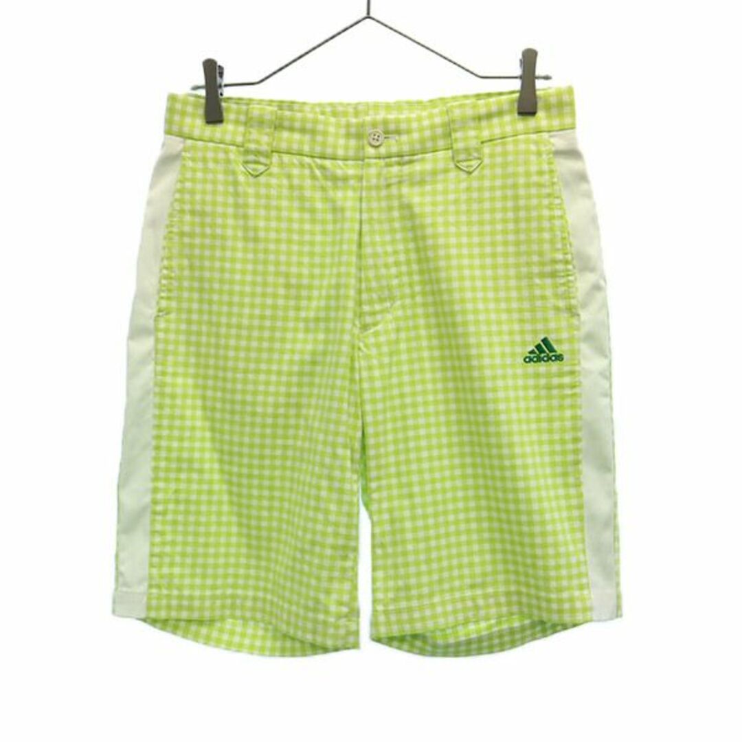 アディダス チェック柄 ゴルフ ショート パンツ 76 グリーン×ホワイト adidas メンズ 【中古】 【230713】 | フリマアプリ ラクマ アディダスパンツ\u0026チェック柄スニードセット