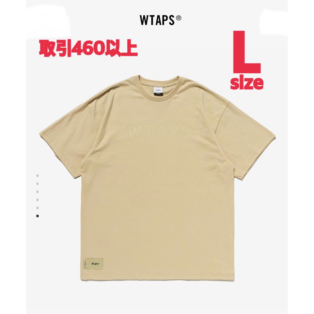 Tシャツ/カットソー(半袖/袖なし)WTAPS 2023SS COLLEGE SS TEE BEIGE Lサイズ