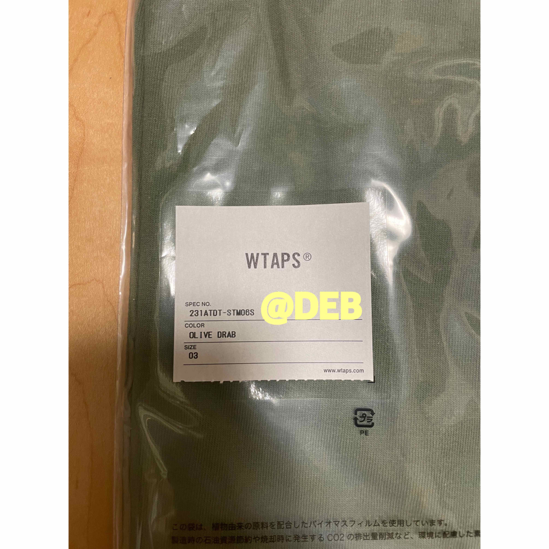 WTAPS 2023SS COLLEGE SS TEE OLIVE DRAB S