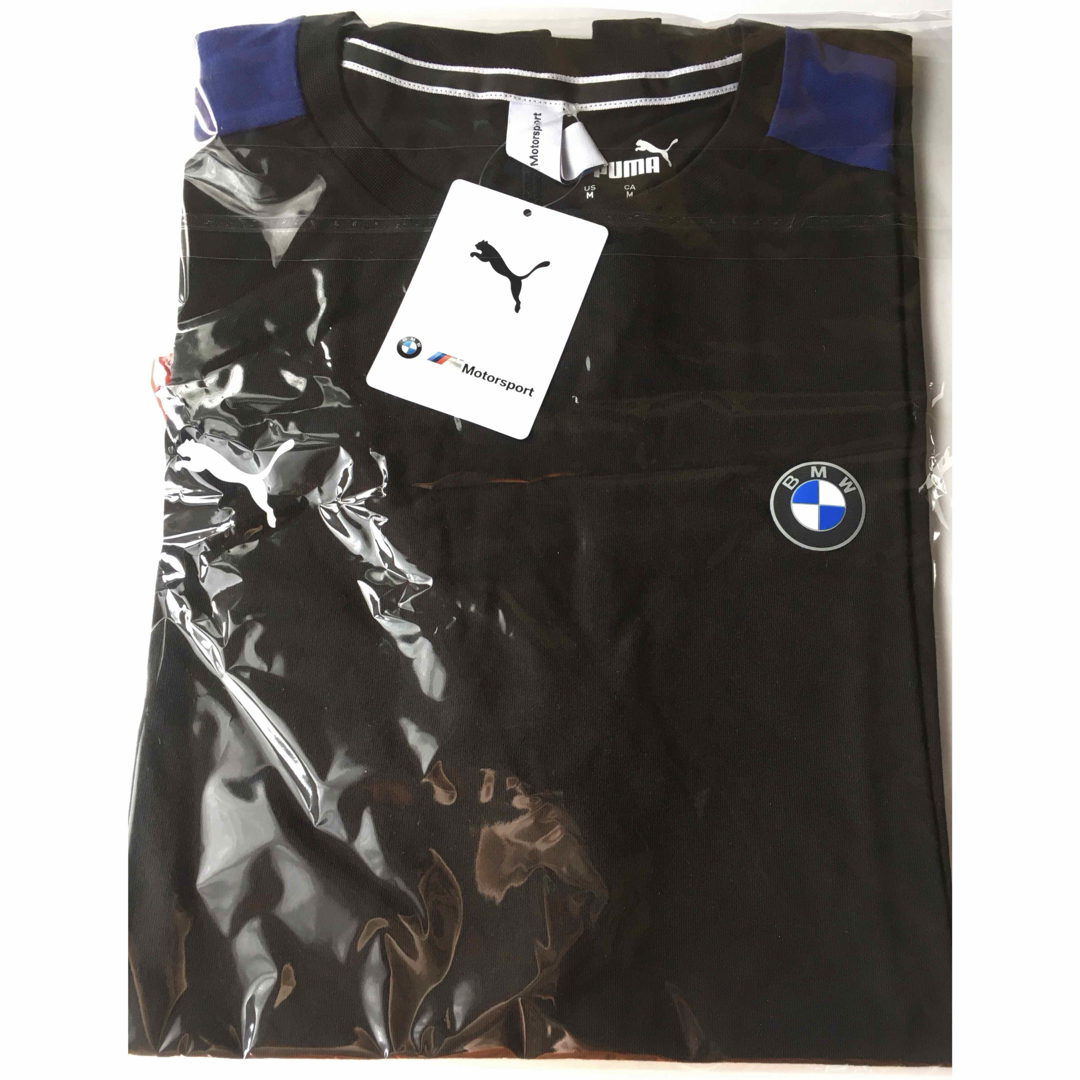 BMW(ビーエムダブリュー)の【PUMA / プーマ】BMWコラボTシャツ・ブラック系・メンズL相当（未着用） メンズのトップス(Tシャツ/カットソー(半袖/袖なし))の商品写真