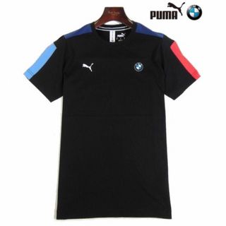 ビーエムダブリュー(BMW)の【PUMA / プーマ】BMWコラボTシャツ・ブラック系・メンズL相当（未着用）(Tシャツ/カットソー(半袖/袖なし))