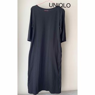 ユニクロ(UNIQLO)の七分袖ワンピース(ロングワンピース/マキシワンピース)