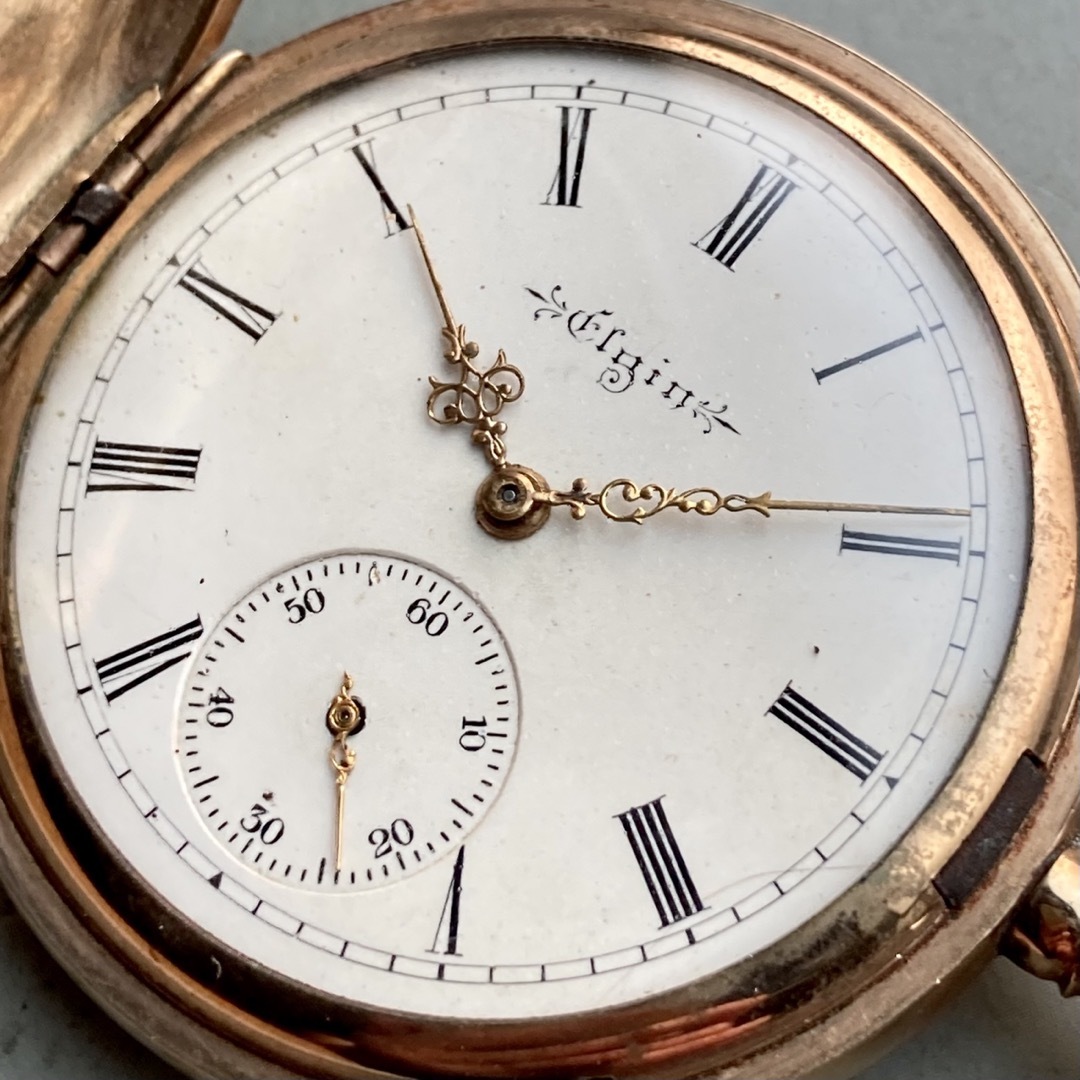 ELGIN - 【動作品】エルジン ELGIN アンティーク 懐中時計 手巻き