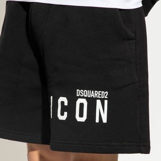 DSQUARED2 S79MU0005 ブラックハーフパンツ size XXL