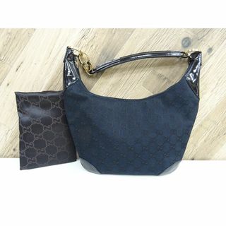 グッチ(Gucci)のKY001/ GUCCI GG キャンバス エナメル 001 4158 3754(ハンドバッグ)