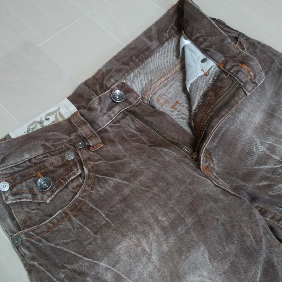【Antfui Jeans 】ブーツカット デニムパンツ ウォッシュダメージ加工 メンズのパンツ(デニム/ジーンズ)の商品写真