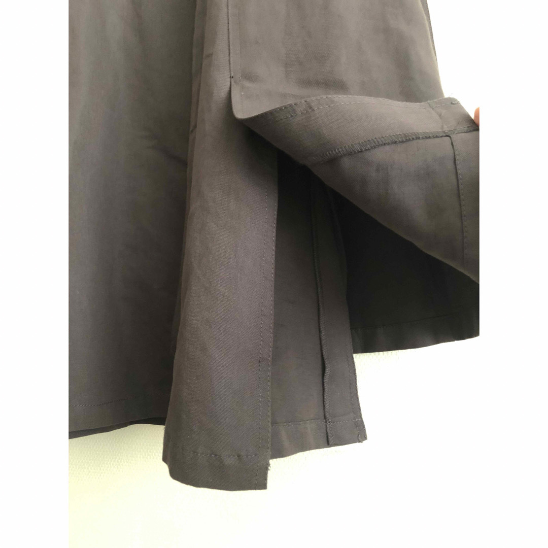 Mila Owen(ミラオーウェン)の【タグ付き】Mila Owen ステッチワークアシンメトリーフレアスカートリネン レディースのスカート(ロングスカート)の商品写真