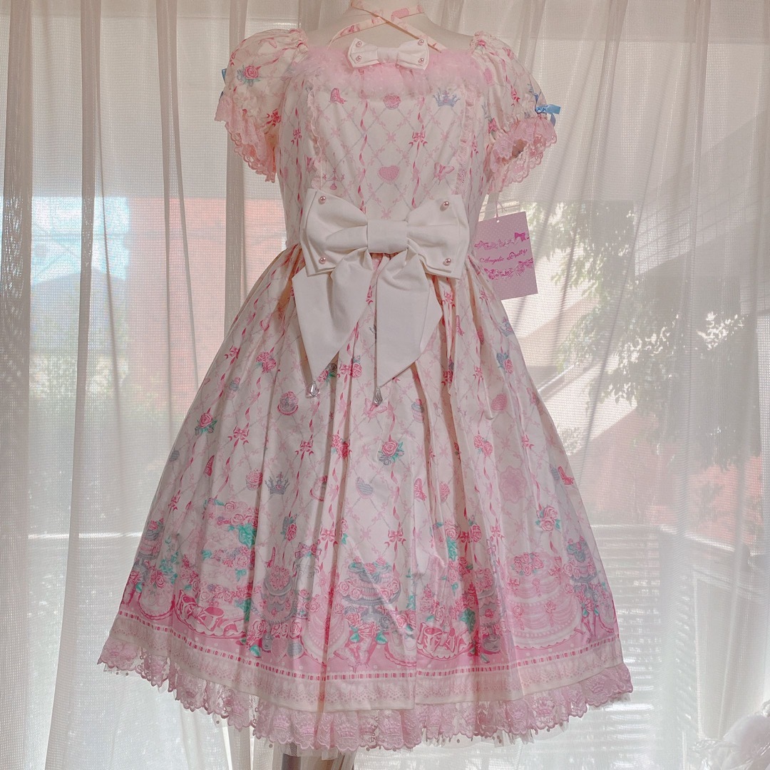 Angelic pretty メモリアルケーキワンピース　白