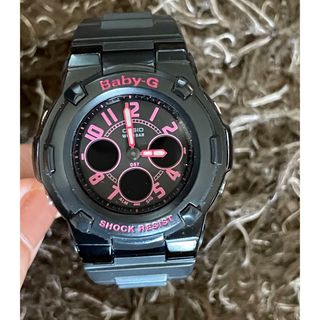 カシオ(CASIO)のbaby-Ｇ　　ブラック✖️ピンク　電池切れ！腕時計　カシオ(腕時計)