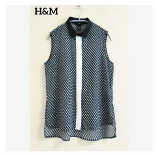 エイチアンドエム(H&M)の美品　H&M　ノースリーブブラウス　サイズ36(シャツ/ブラウス(半袖/袖なし))