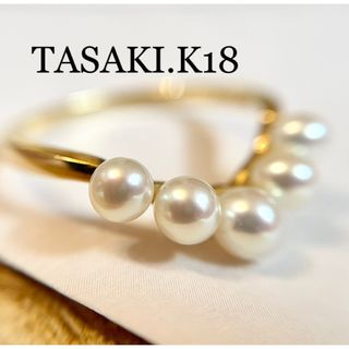 TASAKI - タサキ真珠◇K18YG*1.8g*11号*V字型パールリング*イエロー ...