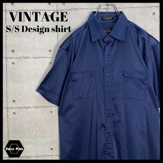 アートヴィンテージ(ART VINTAGE)の【US古着】90s VINTAGE ポリナイロン 半袖 デザインシャツ 希少(シャツ)