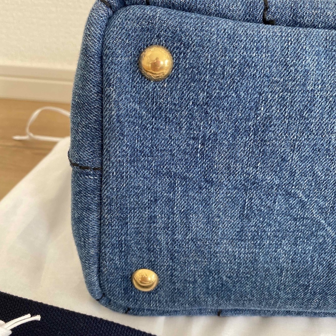 PRADA(プラダ)のPRADA  DENIM カナパ 2WAY ショルダートートバッグ  レディースのバッグ(ショルダーバッグ)の商品写真