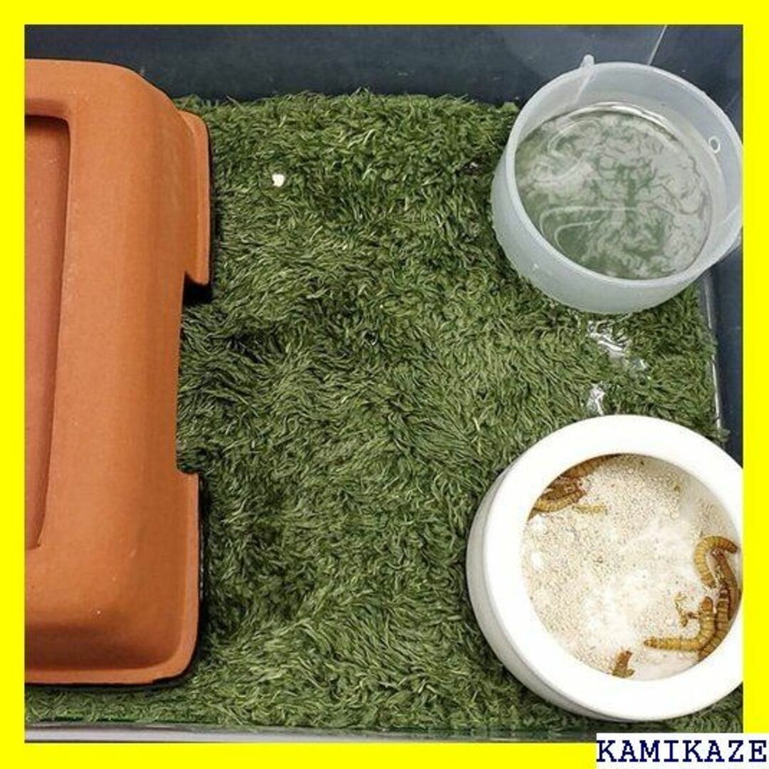 ☆ LEDMOMO 2個の人工草パッチ人工芝敷物おしっこパ 水槽の装飾緑 834