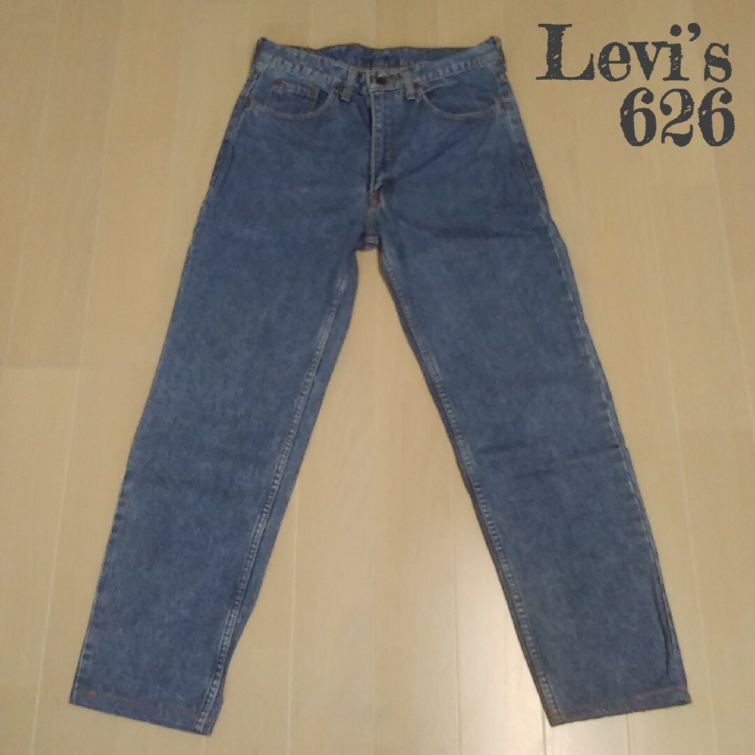 80's 日本製 Levi's 626 w28 ブラック テーパードスリム