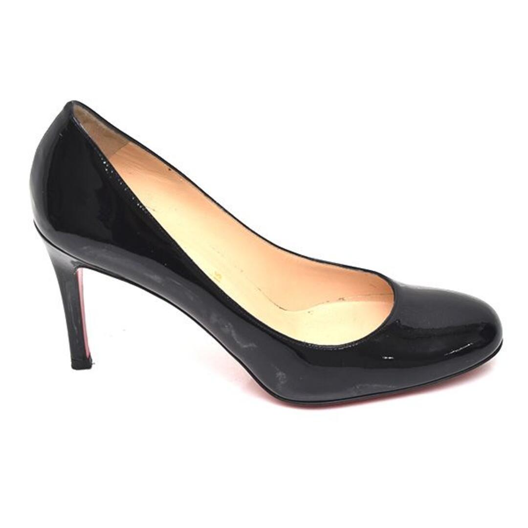 Christian Louboutin(クリスチャンルブタン)の美品♪クリスチャンルブタン エナメル ラウンドトゥ パンプス 35(約22cm) レディースの靴/シューズ(ハイヒール/パンプス)の商品写真