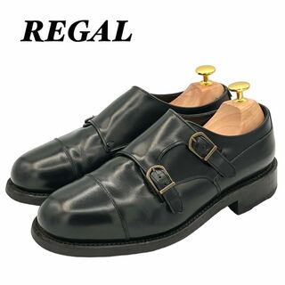 リーガル(REGAL)のREGAL W15B 黒 ダブルモンクストラップ リッジウェイソール 24.0(ドレス/ビジネス)