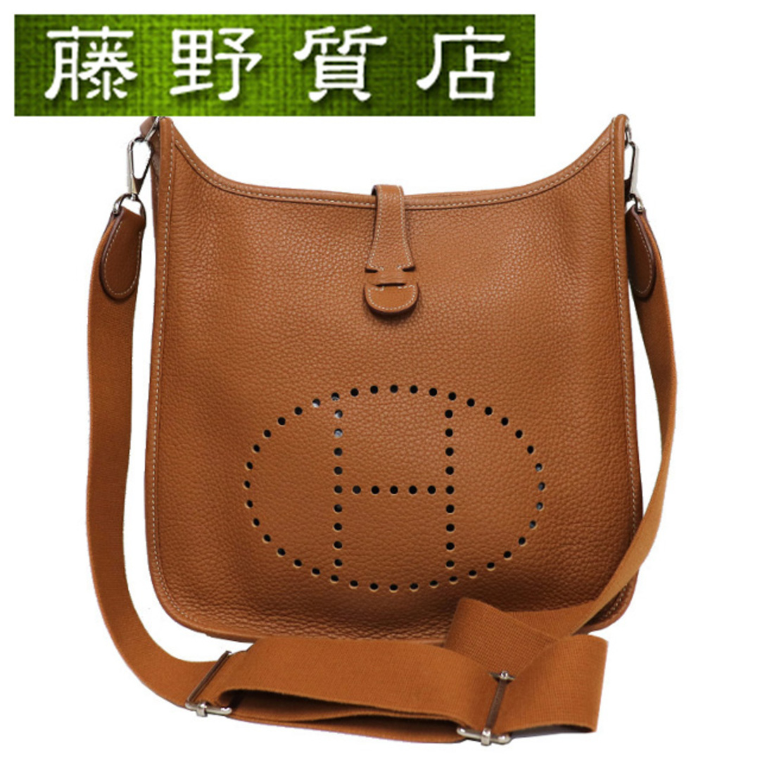 エルメス HERMES エブリン 3PM トリヨンクレマンス ゴールド シルバー金具 □L刻印 2008年 ショルダーバッグ 8001