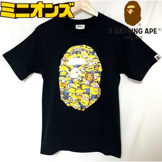 アベイシングエイプ(A BATHING APE)のMINIONS × APE ミニオンズ フィーバー　Tシャツ　S(Tシャツ(半袖/袖なし))