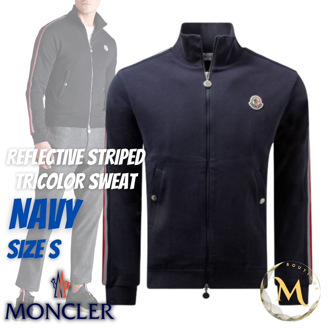 ☆未使用・本物保証☆MONCLER トラックジャケット ジャージ上 S ネイビー