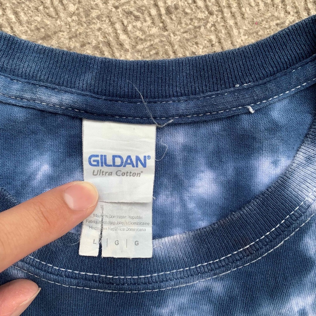 GILDAN(ギルタン)のUSED ユーズド　GILDAN タイダイ　Tシャツ　半袖　L メンズのトップス(Tシャツ/カットソー(半袖/袖なし))の商品写真