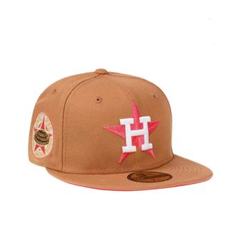 NEW ERA - 海外カスタム ニューエラ ヒューストン アストロズ ベージュ
