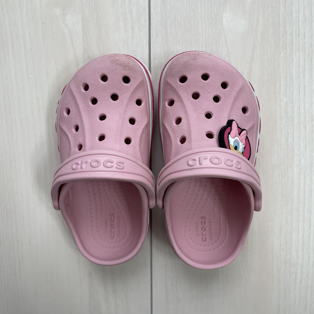 crocs クロックス キッズ♡ピンクの通販 by ぴー's shop｜クロックスならラクマ