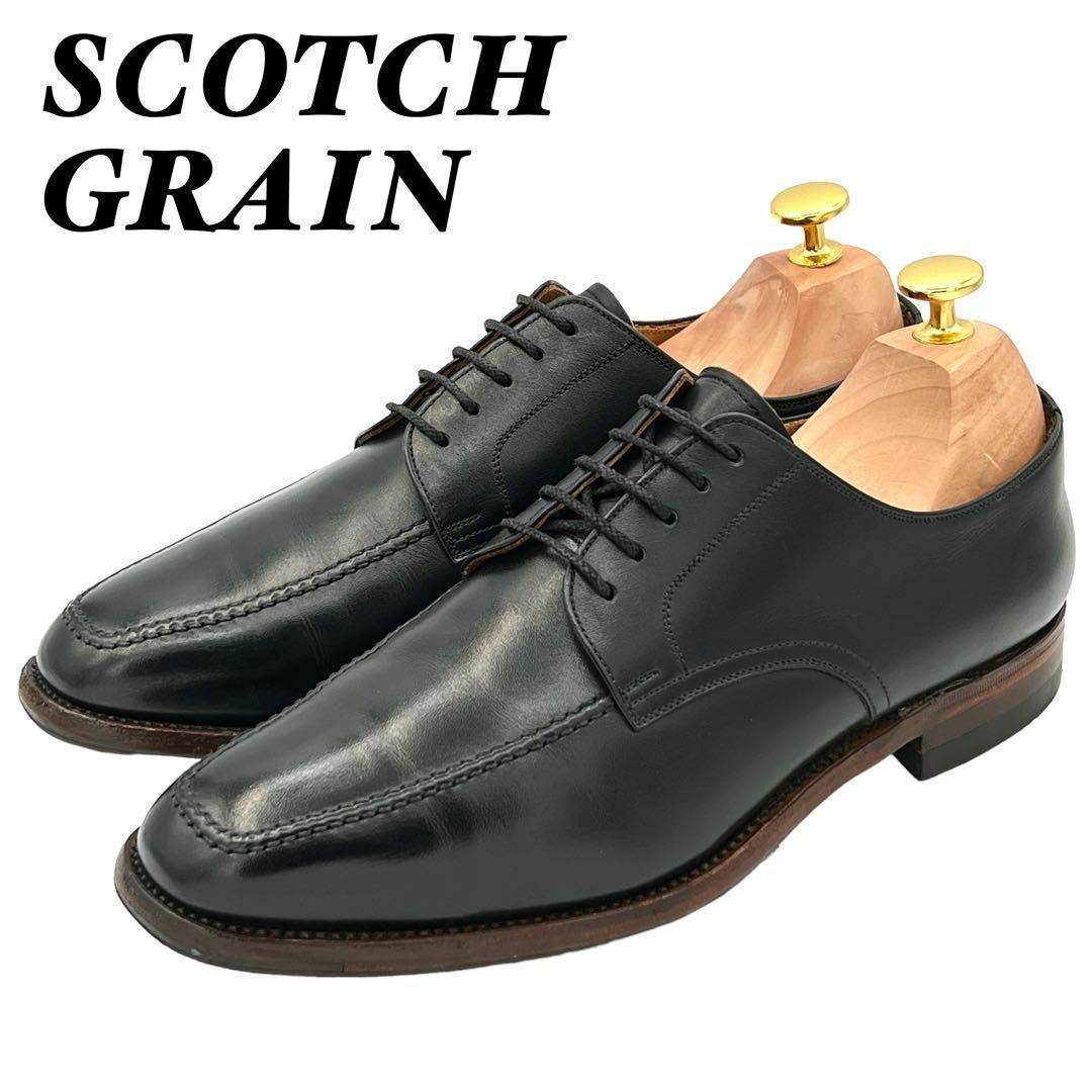 SCOTCH GRAIN D-939 黒 Uチップ 外羽根 24cm EEE メンズの靴/シューズ(ドレス/ビジネス)の商品写真