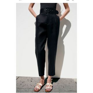 ザラ(ZARA)のZARA リネンパンツ(カジュアルパンツ)