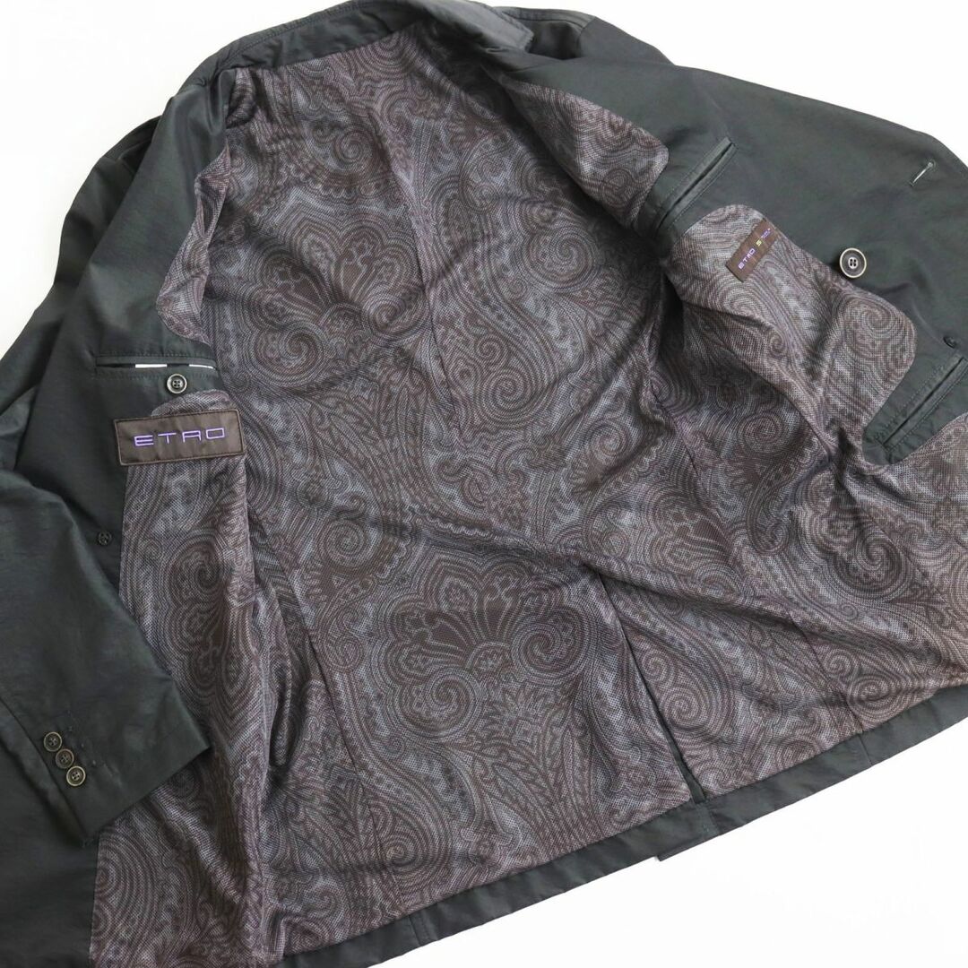 ETRO - 極美品○ETRO エトロ 襟裏ラムレザー使い 裏地メッシュ