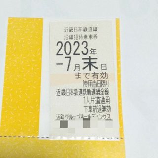 キンテツヒャッカテン(近鉄百貨店)の2023.7月末日迄有効◼️近鉄株主優待乗車券◼️１枚◼️ネコポス発送(鉄道乗車券)