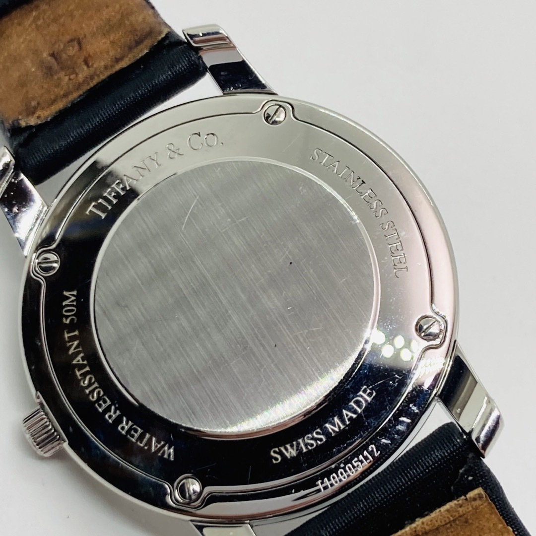 TIFFANY&Co. ティファニー マーク ブラックシェル 腕時計 クオーツ