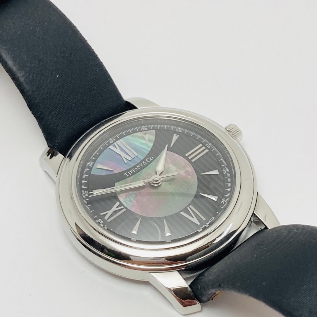 TIFFANY&Co. ティファニー マーク ブラックシェル 腕時計 クオーツ