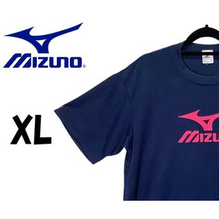 ミズノ(MIZUNO)のミズノ　半袖 Tシャツ　ロゴプリント　ネイビー　XL　K00130(Tシャツ/カットソー(半袖/袖なし))