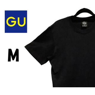 ディズニー(Disney)のジーユー　半袖 Tシャツ　ディズニーコラボ　ブラック　M　K00127(Tシャツ/カットソー(半袖/袖なし))