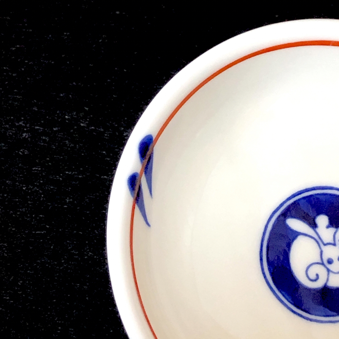 箱付き美品】有田焼 深川製磁 月見うさぎ 小皿揃 取り皿 銘々皿 箱付き美品】有田焼 深川製磁 月見うさぎ 小皿揃 取り皿 銘々皿
