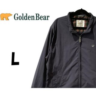 GoldenBearゴールデンベア　ナイロンジャケット【M】エンジ色　フルジップ