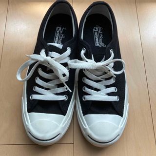 コンバース(CONVERSE)のコンバース　ジャックパーセル　ブラック　24.5cm(スニーカー)