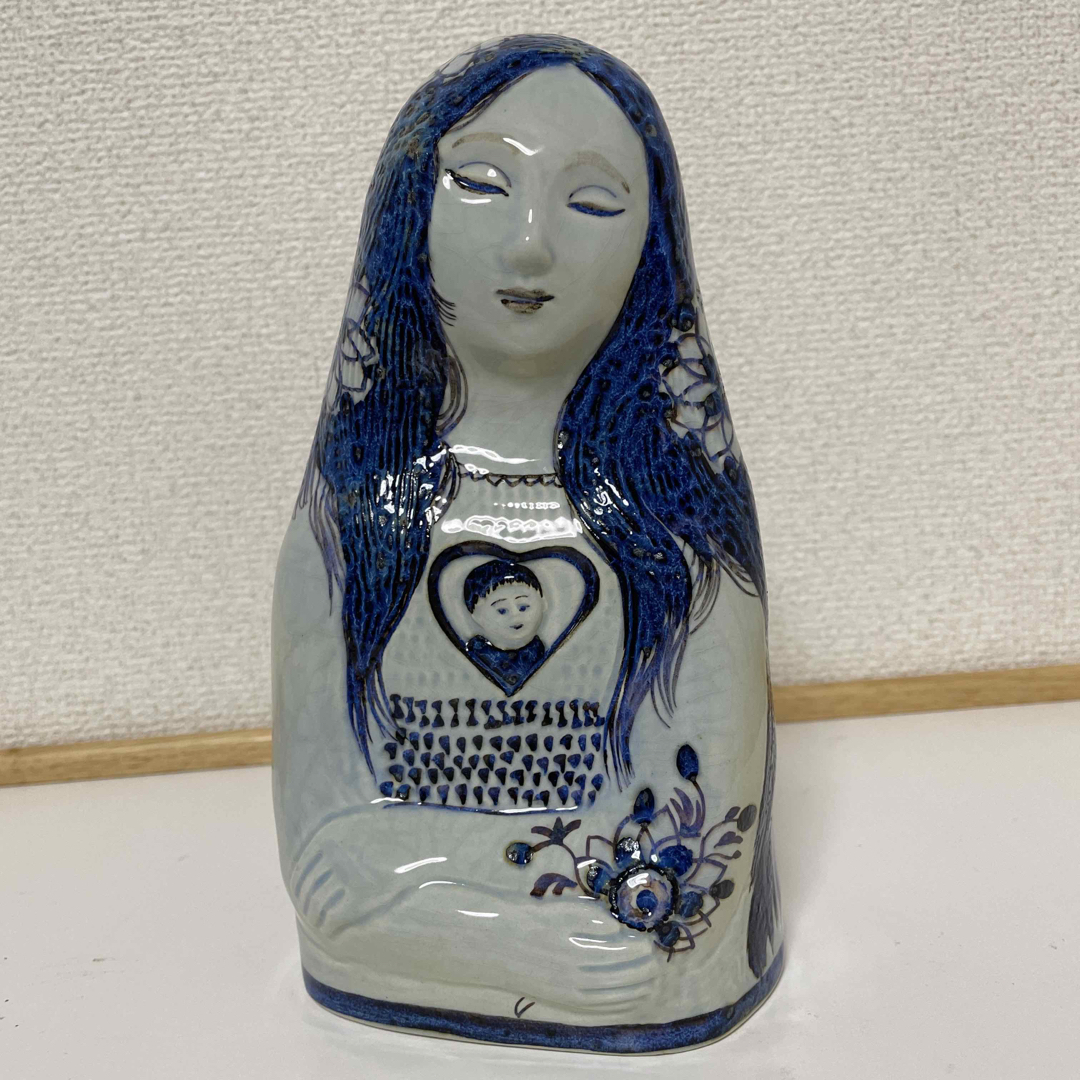 ドリーン・ミデルボー・陶器女性像・希少・高さ２０cm×１１cm×８cm