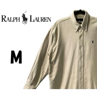 ラルフローレン(Ralph Lauren)のラルフローレン　長袖　ワンポイントシャツ　ベージュ　M　K00098(シャツ)